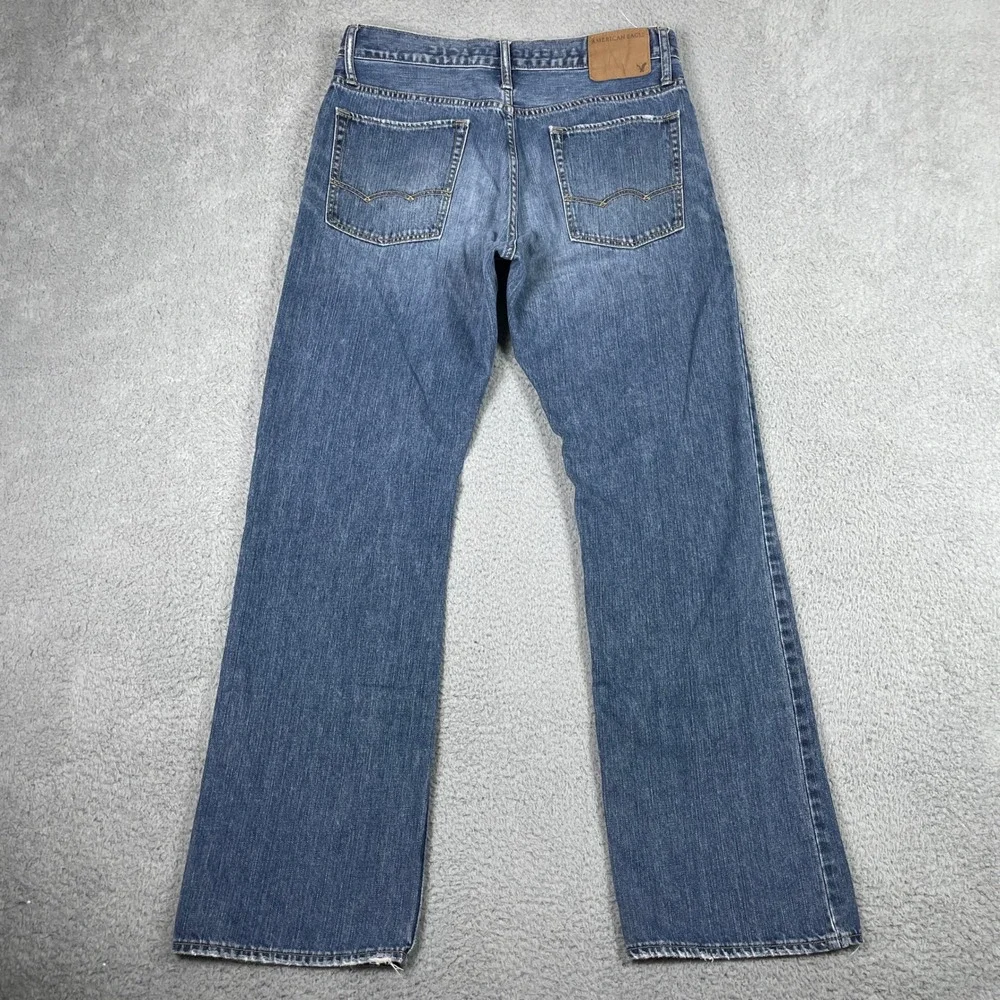 American Eagle Bootcut Jeans Mens 32x34 (Fits 33x32) Blue Cotton Denim Y2K